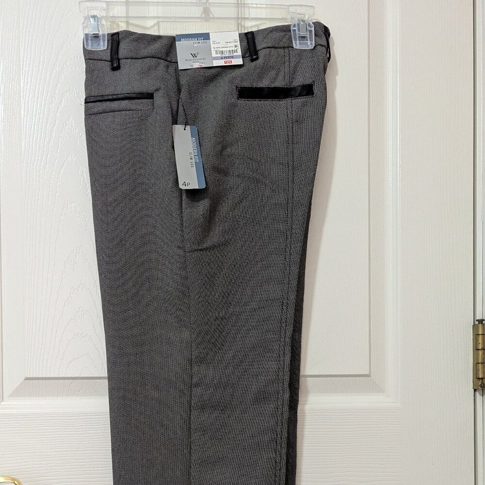 Worthington 4P Modern Fit Trousers, Slim leg, NWT, Gray